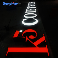 Éclairage 3D Acrylique LED Canal Lettre Signe Acrylique visage Lettres D'éclairage