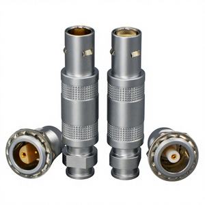 RealRun Aviation Plug Connector Zelfvergrendelende halvemaanvormige stekker 1/<span class=keywords><strong>2</strong></span>/3/4/5 naar NP coaxiale connector Zorgt voor een stabiele verbinding - Product Image 1