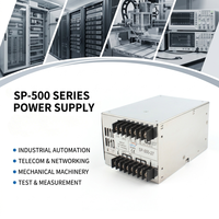 Fuente de Alimentación Conmutada Encapsulada de Repuesto OEM SP-500 de 500W, 27V 18A con PFC Activo, Control de Encendido/Apagado por Ventilador y Control Remoto de Encendido/Apagado