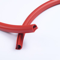 Joint d'étanchéité en silicone résistant à la chaleur en forme de E pour porte de four et fenêtre, moulé sur mesure