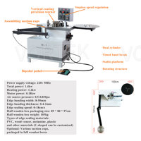 W1 Mini machine automatique multifonctionnelle de banderolage de bord de coin stratifié droit et biseauté