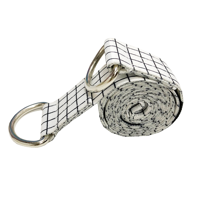 Регулируемый 100% полиэстер хлопок прочный ремень для йоги эластичный ремешок