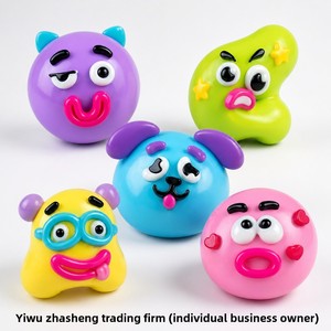Nouveauté transfrontalière Smushers Squishy Fun Chien à visages interchangeables en PU, jouet à presser à récupération lente, anti-stress DIY, à partir de 14 ans - Product Image 4