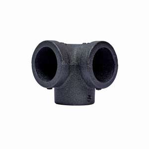 SISTEMA LINEA FERRO - CONECTOR DE ESQUINA DE 3 RODAS, COLOR GRIS PLOMO - Product Image 1