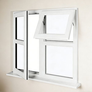 Fenêtres à battants en PVC sur mesure résistantes aux ouragans avec moustiquaire en fibre de verre, verre trempé, ouverture automatique et contrôle des insectes - Product Image 2