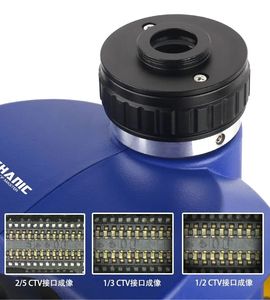 メカニック D75T-B11 三眼実体顕微鏡 HDディスプレイ 工業用 7X 50X 連続ズーム 携帯電話修理用 - Product Image 4