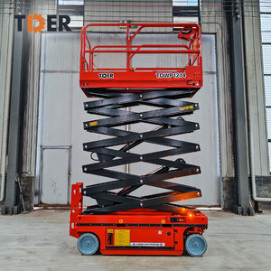 Platform Pengangkat Orang Bertenaga Baterai Asam Timbal Elektrik TDER 12m 14m Self-Propelled Tipe Gunting - Product Image 5