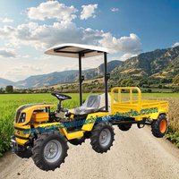 Trouvez un mini-tracteur similaire Icon avec moteur Euro 5, 4 roues motrices, 18 CV, boîte de vitesses, pompe, tracteur compact pour ferme et jardin avec tondeuse