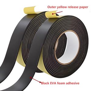 Nastro in <span class=keywords><strong>spugna</strong></span> ammortizzante anti-collisione per porte e finestre, nastro in schiuma EVA fonoisolante, nastro adesivo monofacciale - Product Image 3