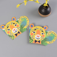 Couvre-gobelet à thé au lait jetable anti-brûlure pour enfants, en papier, avec taille et logo personnalisables