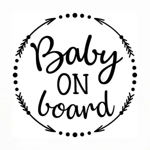 Baby On Board Stickers Reflective Car Vinyl Decal Sign Sticker Sign Child Kids