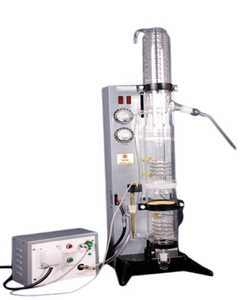 Unité de distillation de laboratoire de haute qualité avec chauffage en quartz et condenseur en verre borosilicaté, conception verticale à une seule étape - Product Image 1