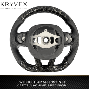 Volante de Fibra de Carbono Personalizado Kryvex para Charger <span class=keywords><strong>Challenger</strong></span> SRT Hellcat <span class=keywords><strong>2014</strong></span>-2023 para Jeep Grand Cherokee Trackhawk - Product Image 5