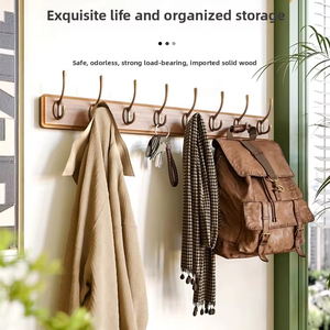 Colgador <span class=keywords><strong>de</strong></span> puerta <span class=keywords><strong>de</strong></span> acero <span class=keywords><strong>de</strong></span> lujo ajustable, soporte montado, organizador <span class=keywords><strong>de</strong></span> llaves <span class=keywords><strong>de</strong></span> almacenamiento para ropa, gancho <span class=keywords><strong>de</strong></span> <span class=keywords><strong>pared</strong></span> autoadhesivo <span class=keywords><strong>de</strong></span> <span class=keywords><strong>madera</strong></span> resistente - Product Image 1