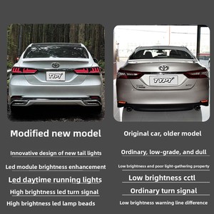 For 18-23 for For Toyota 8th Camry Car Fitment Tail <b>Light</b> Assembly Modified <b>LED</b> with Running & Flowing <b>Lights</b> - Product Image 3