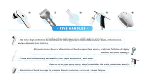 <span class=keywords><strong>5</strong></span> in 1 dispositivo di analisi dei capelli massaggiatore dei capelli trattamento del cuoio capelluto perdita di capelli - Product Image 6