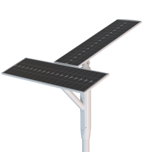 Lámpara Solar LED para Exteriores de 4 Módulos, Doble Aluminio, IP65, Integrada, con Baterías, Alimenta Cámaras CCTV - Product Image 6
