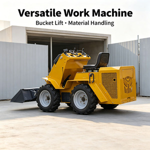 High Torque Mini Skid Steer 250Kg 1200Kg 72V 200Ah With <b>Auger</b> <b>Drill</b> for Fence Post Holes and Vineyard Planting - Product Image 4