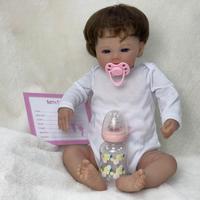 Muñeca Reborn de 45 cm (18 pulgadas) para Bebé Recién Nacido, Suave y Adorable, Kit de Muñeca de Cuerpo Completo Realista para Niño, Juguetes de Moda
