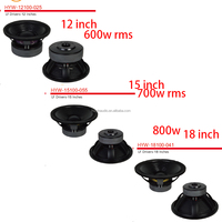 Haut-parleur de graves de 12 pouces 12100-025 Aimants doubles 600W RMS Bobine de 4 pouces Subwoofer audio professionnel passif pour système de sonorisation en ligne Modèle
