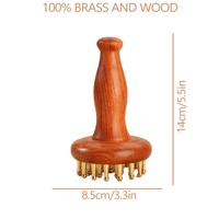 Outils de massage en bois, soins de beauté et de santé, masseurs en cuivre pur, massage complet du corps spécifique au spa, perte de poids et thérapie Gua Sha