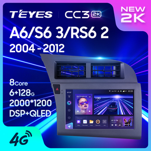 TEYES CC3 2K lettore DVD auto per Audi <span class=keywords><strong>A6</strong></span> C6 2004 - 2011 S6 3 2006 - 2011 RS6 2 2007 - Product Image 2