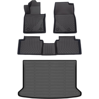 Tapis de sol de voiture en TPE 3D à ajustement précis, écologiques, insonorisants, numérisés au laser, épaisseur 18 mm, ensemble de 4 pièces, style luxueux, toutes saisons