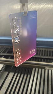 Customized Colorful High Transparency Acrylic Display <b>Stand</b>, Personalized Design Surface Anisotropic Plastic Work Card - Product Image 3
