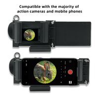 Support de caméra latérale pour lunette de visée, enregistre la vue sans obstruction du viseur, compatible avec les tubes de lunette de 25,4 mm, 30 mm, 35 mm, universel pour téléphones et appareils photo
