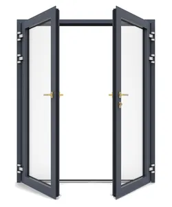 हांग्जो Minglei एल्यूमीनियम स्विंग/ख़िड़की दरवाजा यूरोप शैली भारी शुल्क कांच स्विंग दरवाजा