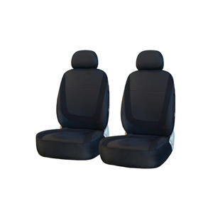 Funda de cuero PU para asiento de coche, conjunto completo de 5 asientos, costura fina, color negro y rojo - Product Image 5