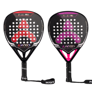 Raqueta de Pádel Caston Sports Force Pro Roja, Fibra de Carbono 3K, 38 mm, 360 g, Núcleo de EVA, Poliéster, Hecha a Mano, Resistente a Impactos, Superficie Brillante con Diseño de Diamante - Product Image 1