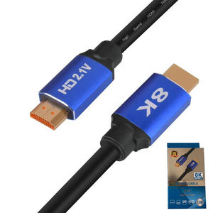 Câble <span class=keywords><strong>HDMI</strong></span> 8K 60Hz 48 Gbps 7680P Ultra Haute Vitesse HDTV 2.1 pour <span class=keywords><strong>Apple</strong></span> TV Roku Samsung QLED Sony LG Playstation PS5 PS4 - Product Image 1