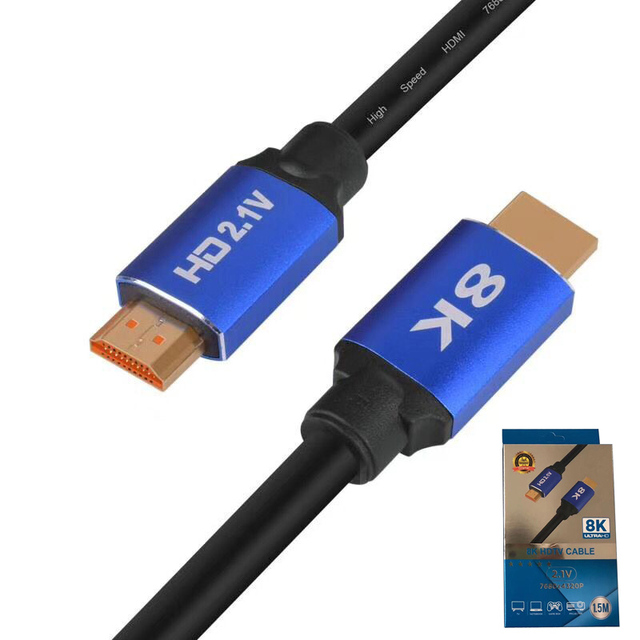8K 60Hz hdmi Cable 48Gbps 7680P Ultra High Speed HDTV 2.1 Cord for Apple TV Roku Samsung QLED Sony LG Playstation PS5 PS4