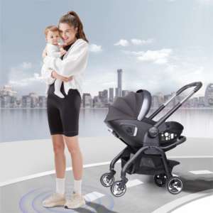 <span class=keywords><strong>Poussette</strong></span> pliable de haute qualité MOM TOP 2026, pratique et légère, avec siège auto amovible pour bébé - Product Image 1