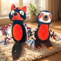 Fabrication de jouets en peluche pour animaux de compagnie (renard, raton laveur, chien, chat) OEM ODM en Chine