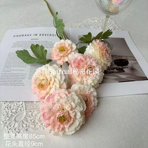 ดอกโบตั๋นประดิษฐ์ Secret Garden สูง 85 ซม. เส้นผ่านศูนย์กลาง 9 ซม. สำหรับตกแต่งงานแต่งงาน จัดดอกไม้ผ้าไหม - Product Image 3