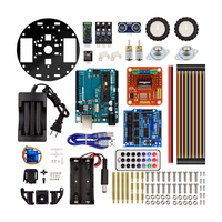 School Kids Stem Aprendizaje educativo DIY Juguete Programación Codificación E5-1 Smart Robot Turtle Car Starter Kits Set para Arduino UNO R3