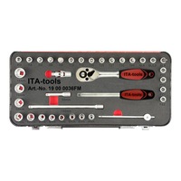 Kit de herramientas manuales 36PCS 1/4 "Dr. Juego de zócalos de broca OEM ODM con hilera y trinquete