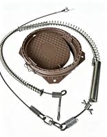 Piège à sangliers de chasse à ressort en acier, câble de 4 mm, écologique, étanche, avec système de fixation solide pour le contrôle des nuisibles