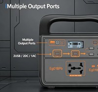 Station d'alimentation portable Da Mao Eg009Li compatible UE/Royaume-Uni 220V pour batterie au plomb-acide, alimentation d'urgence extérieure, onde sinusoïdale pure, solaire