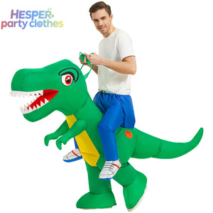 HESPER Halloween Funny Party Cosplay Crazy Jurassic Dinosaur Red Fire Inflatable Dragon Costume Adults Animal/Anime Christmas - Product Image 2