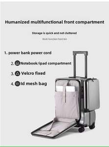 Maletas <span class=keywords><strong>para</strong></span> PC <span class=keywords><strong>con</strong></span> <span class=keywords><strong>Ruedas</strong></span> Universales Silenciosas de 20 Pulgadas, Candado TSA, Maleta de Mano <span class=keywords><strong>con</strong></span> Apertura Frontal, Maleta <span class=keywords><strong>con</strong></span> <span class=keywords><strong>Ruedas</strong></span> <span class=keywords><strong>para</strong></span> Portátil, Bolsa de Viaje - Product Image 5