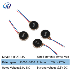 Langlebiger 3V 0820 Kleiner Elektrischer Knopfzellenmotor der Marke Xindayang mit Überlastschutz, Einphasig, 12000 U/min, 10g Drehmoment, Vibrationsmotor - Product Image 2