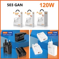 Nouveau 120W TYPE-C + QC3.0 Chargeur électrique à charge rapide 33W PD Adaptateur secteur