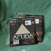 DONIC Acuda S3 Caoutchouc de tennis de table en éponge souple à picots, attaque rapide, épaisseur maximale, rotation élevée, rating 10+, professionnel