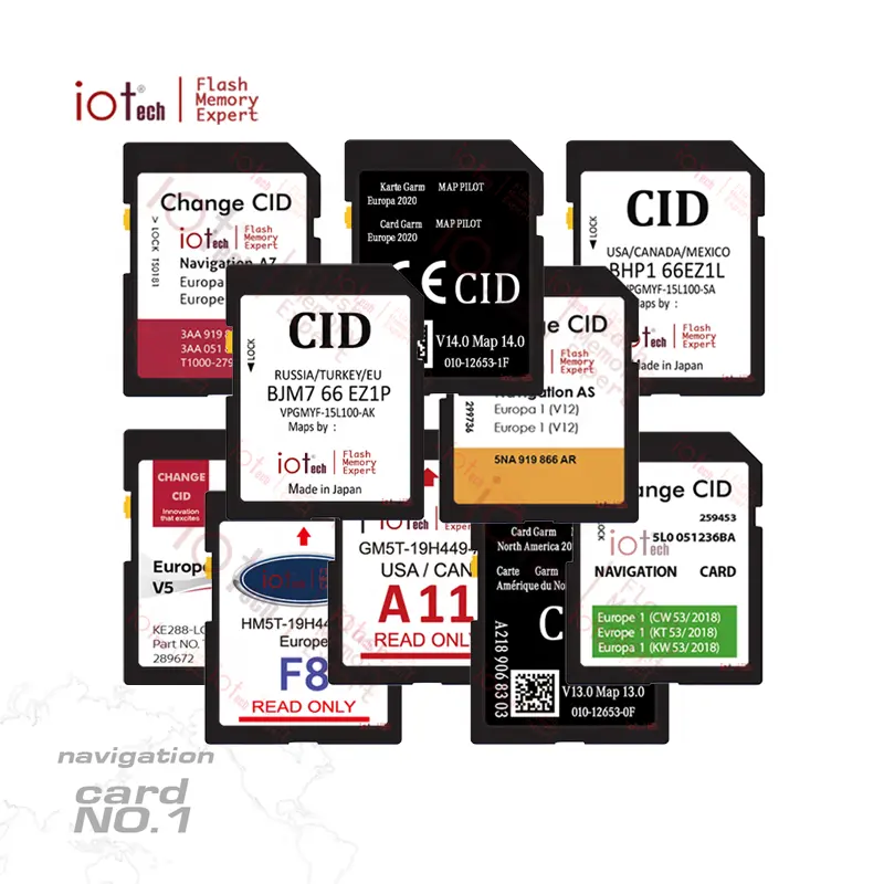1 Día de envío gratuito de cambio de mapa de CID escribir clon GPS 2019 2020 NAVI tarjeta SD