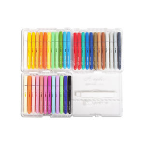 उच्च गुणवत्ता वाले 60 रंग स्कूल कला अच्छा कवरेज डिय पेंट मार्कर पेन सेट गैर-विषाक्त एक्रिलिक ब्रश मार्कर पेन - Product Image 2