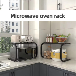 Large Capacity Counter-top Kitchen Microwave Oven Storage <strong>Shelf</strong> Home Oven Electric Cooker <strong>air</strong> <strong>Fryer</strong> Storage <strong>Shelf</strong> - Product Image 3