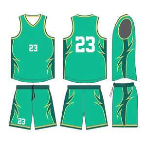 Ensemble de maillots de basket-ball classiques personnalisés en polyester, impression numérique, taille plus, antibactérien, séchage rapide, respirant, uniforme de basket-ball - Product Image 2
